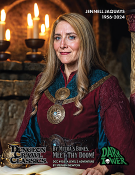 Dungeon Crawl Classics #105: By Mitras Bones Meet thy Doom Jennel Jaquays Variant Cover + PDF