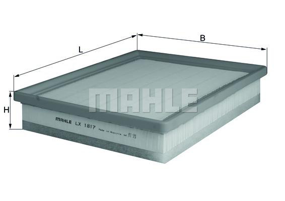 LUFTFILTER  "Premium" fabr. MAHLE- SAAB 9-3 II , 9-3X, Cadillac ; Diesel