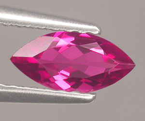 Turmalina rosa natural talla marquesa de 8x4 mm de primera calidad - 3