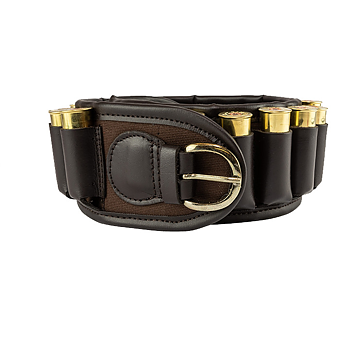Cartridge belt for 24 shells, green and brown