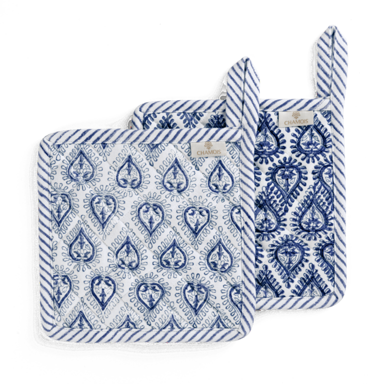 Grytlappar Kalini Navy Blue 2p