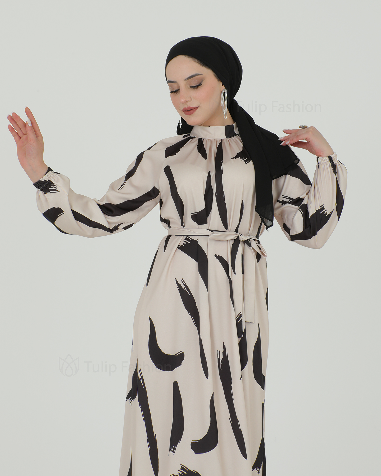 Party dress - Beige - 4