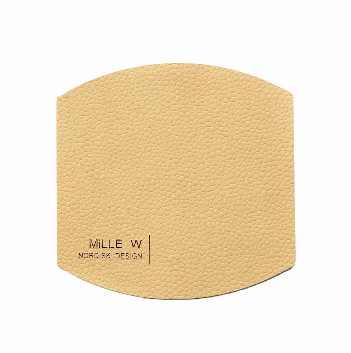 Glasunderlägg Ellips Beige