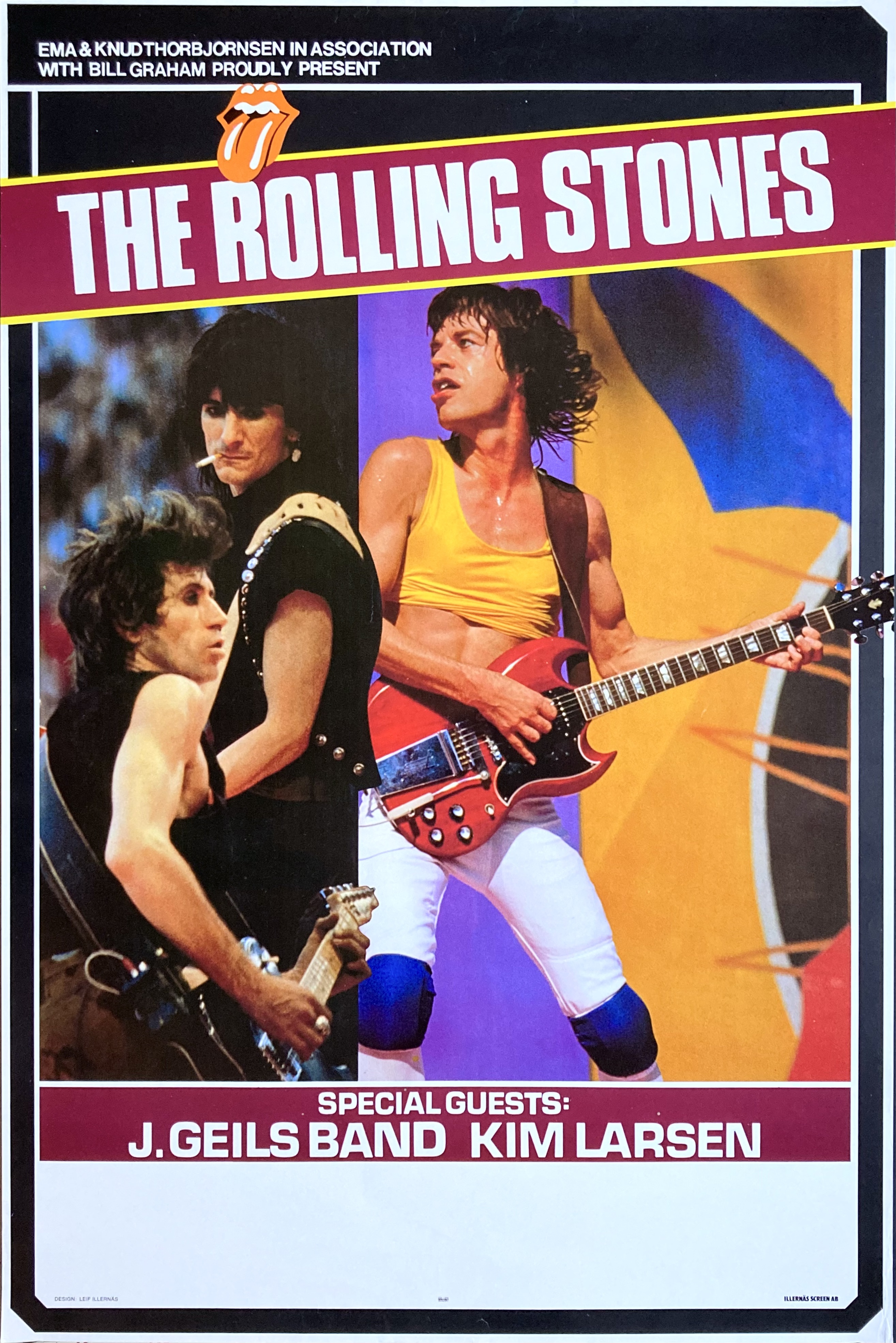 ROLLING STONES - 1981 EMA Turnéaffisch