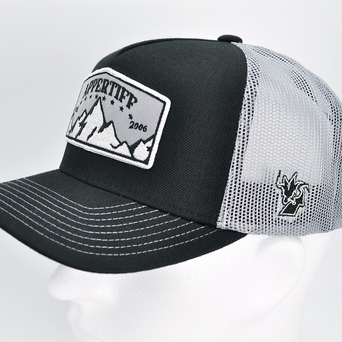 appertiff - Ridge Trucker Cap Black/Grey - 5