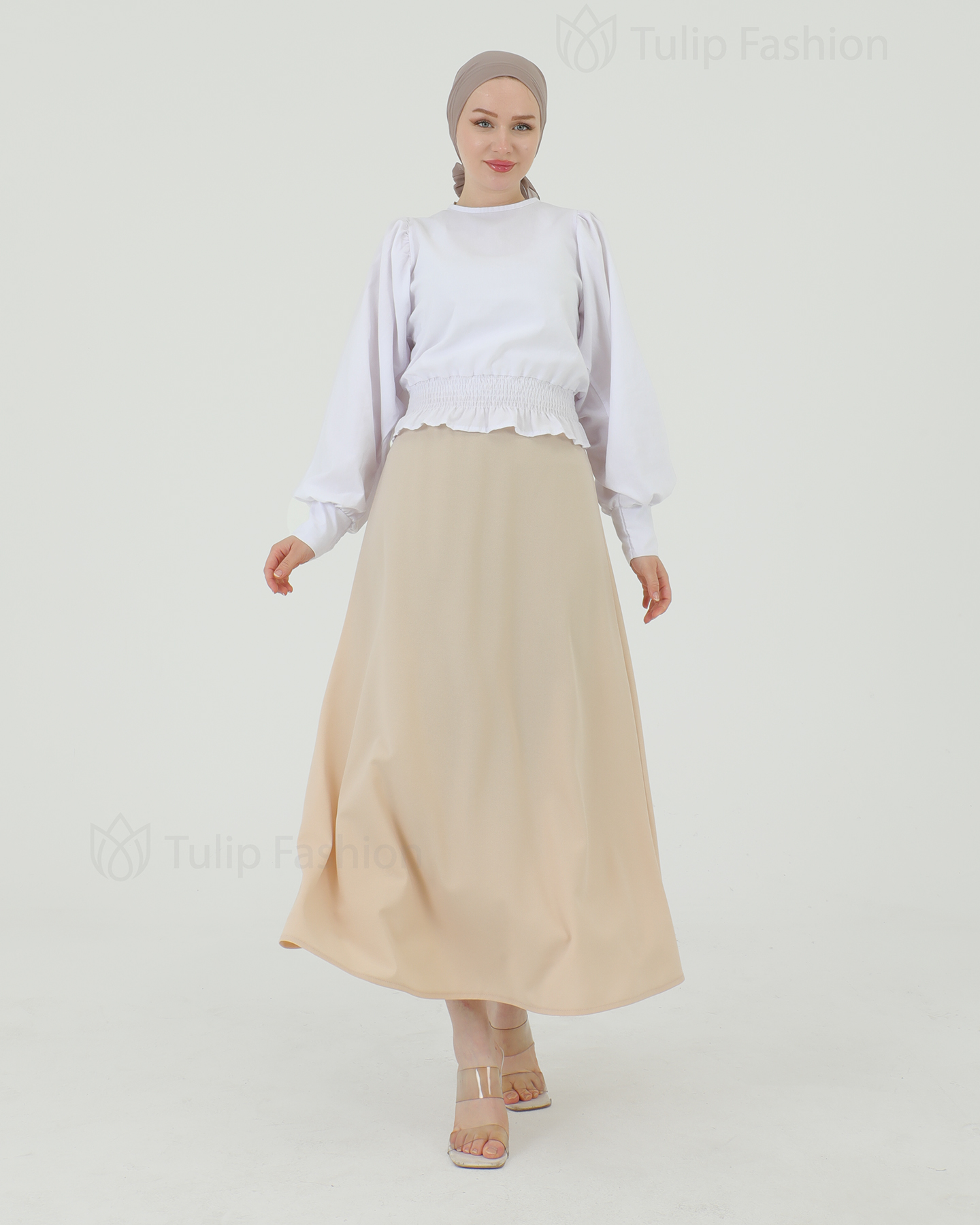 Kjol - Beige - 3