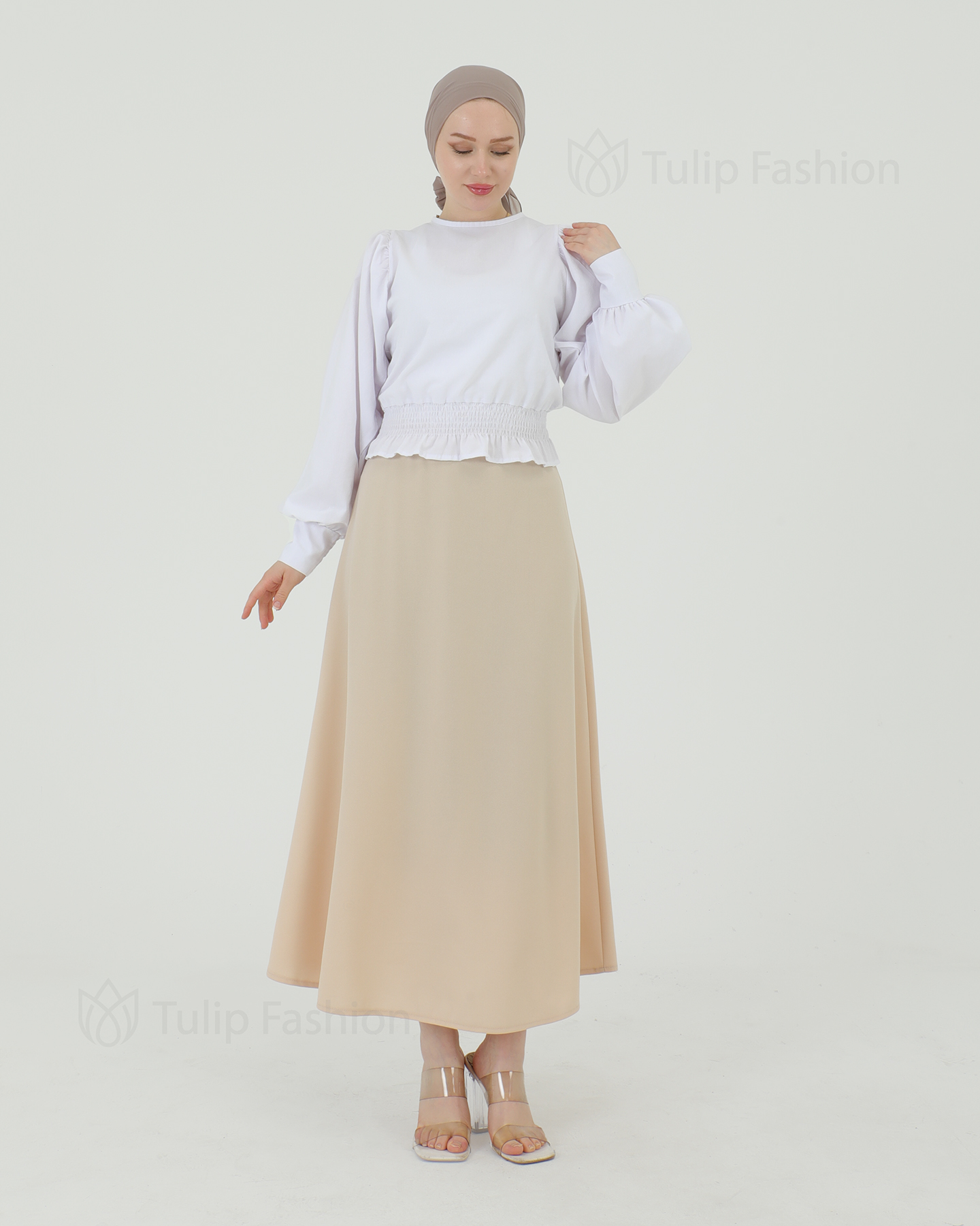 Kjol - Beige - 2