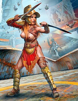1/24 Dimachaerus (master of two blades) Champion ? ?Parselen? AKA Helen Parsons. At the Edge of the Universe. Strange Company?s Adventures. Episode III. Future Crew Members