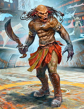 1/24 Beastorian (any one of the many beast like races) Champion ? ?Chuck? AKA Nifrath. At the Edge of the Universe. Strange Company?s Adventures. Episode III. Future Crew Members