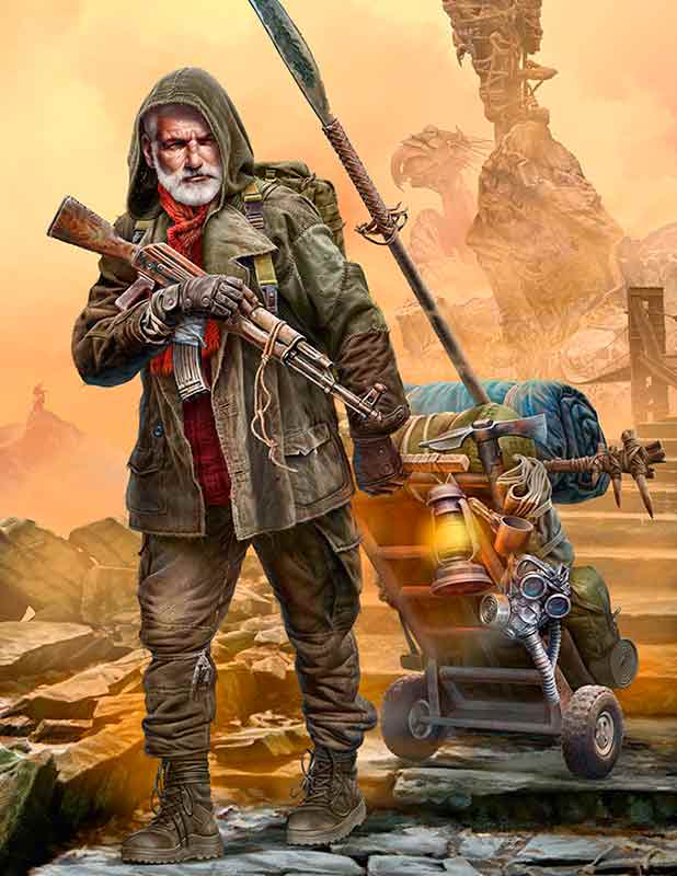 1/24 Post-apocalyptic series. The Last Bridge. Kit No. 4. Vadim