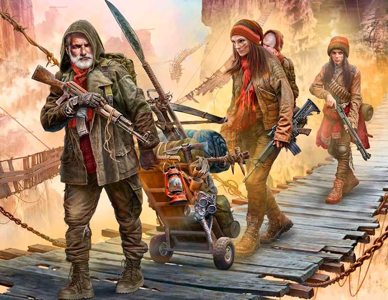 1/24 Post-apocalyptic series. The Last Bridge.