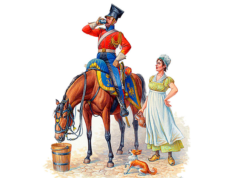 1/32 Napoleon's Red Lancer, Napoleonic Wars Series