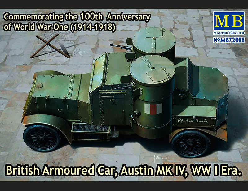 1/72 British Armoured Car, Austin, MK IV, WW I Era