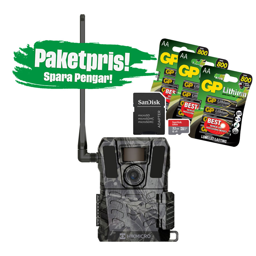 HIKMICRO Trailcamera M15 Superpaket!