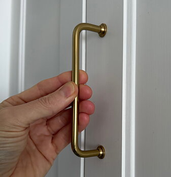 Handtag Bruno 128 - Polerad mässing