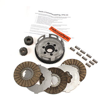 Clutch Sachs FP3 v3 three discs, Swedish made.