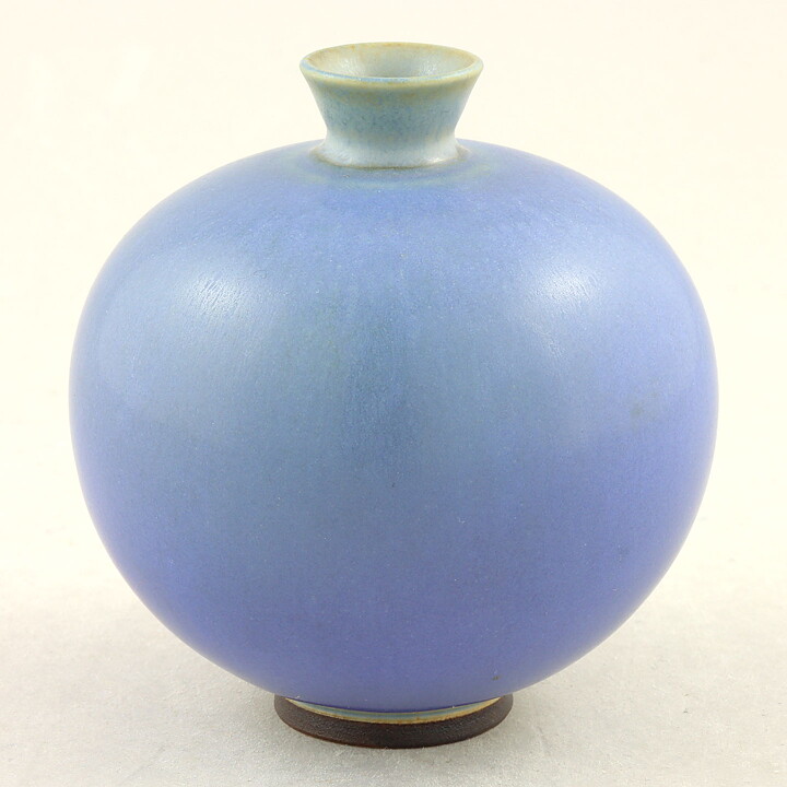 Berndt Friberg (1958) Unique Blue Haresfur Vase 7 cm