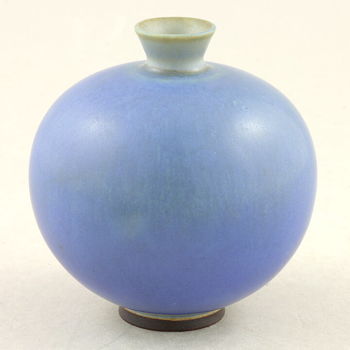 Berndt Friberg (1958) Unique Blue Haresfur Vase 7 cm