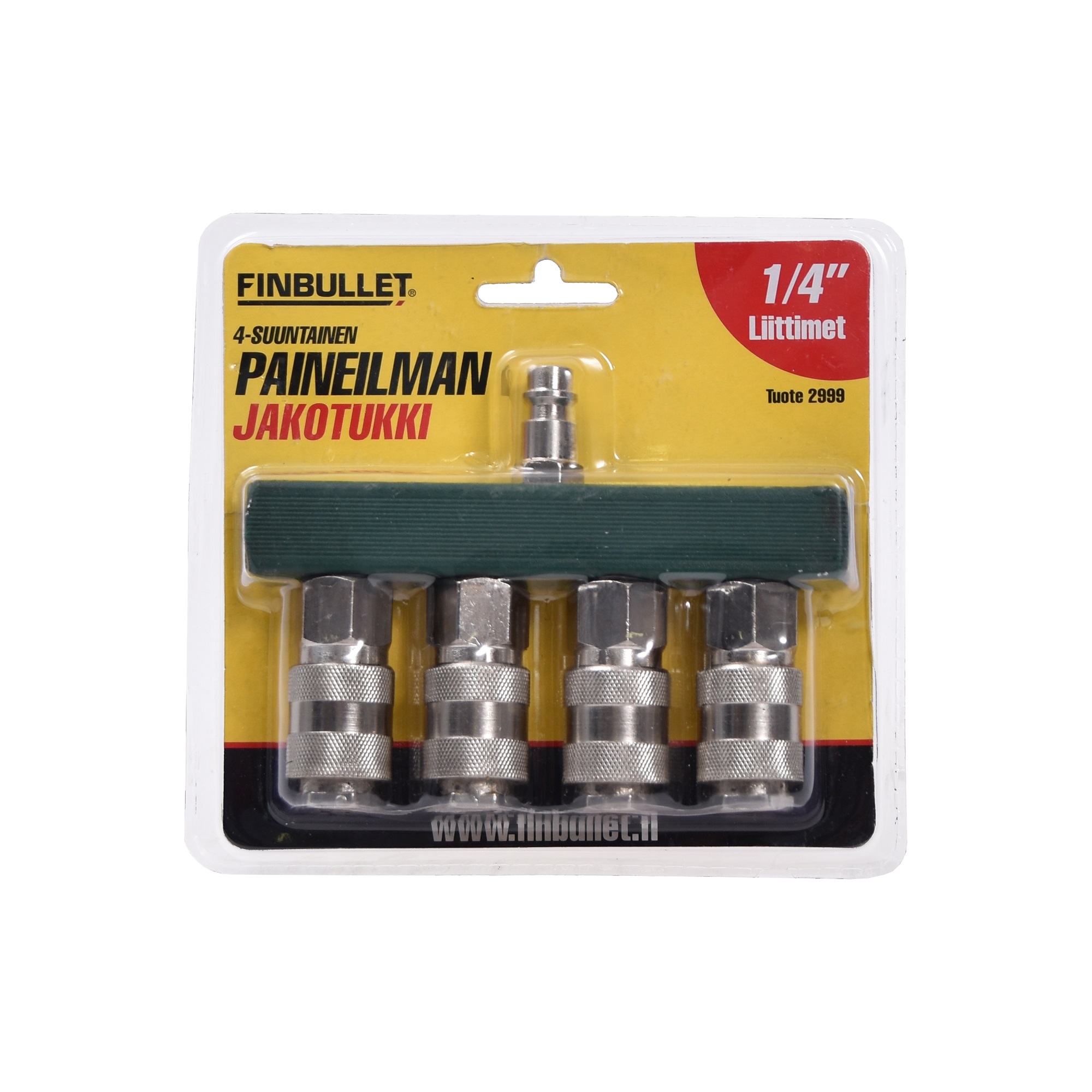 Luftfördelare 4-vägs 1/4" - 2