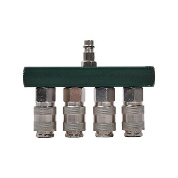 Luftfördelare 4-vägs 1/4"