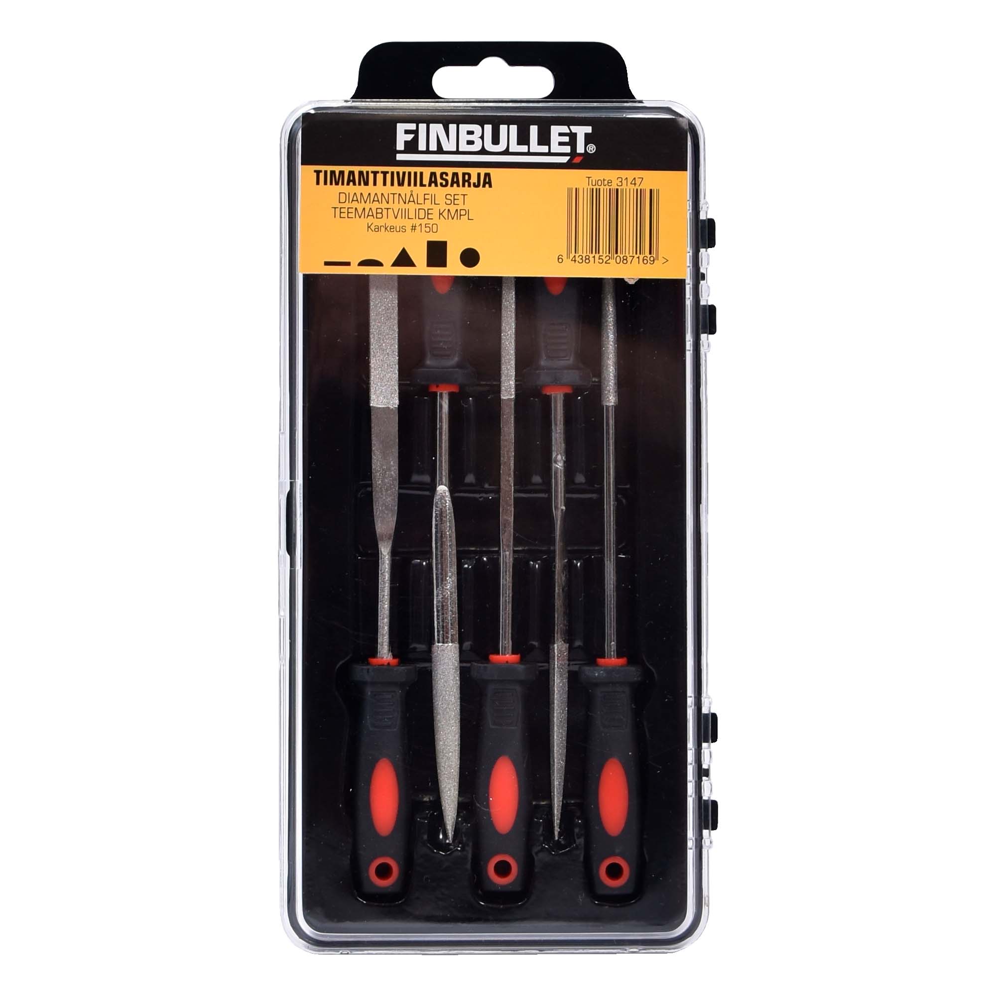 Diamantnålfil set 5 st. 4*160 mm