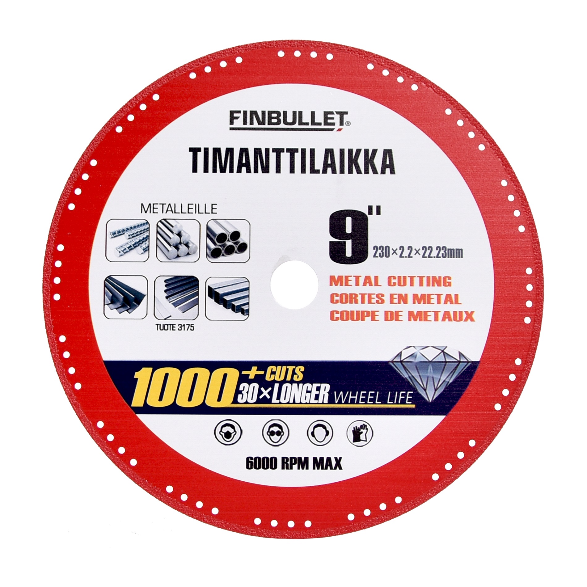 Diamantkapskiva 230 mm 230x2.2x22.23 mm - 2
