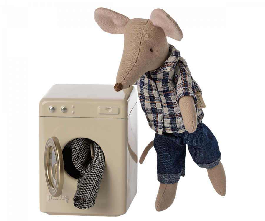 Maileg - TVÄTTMASKIN - Mouse - 3