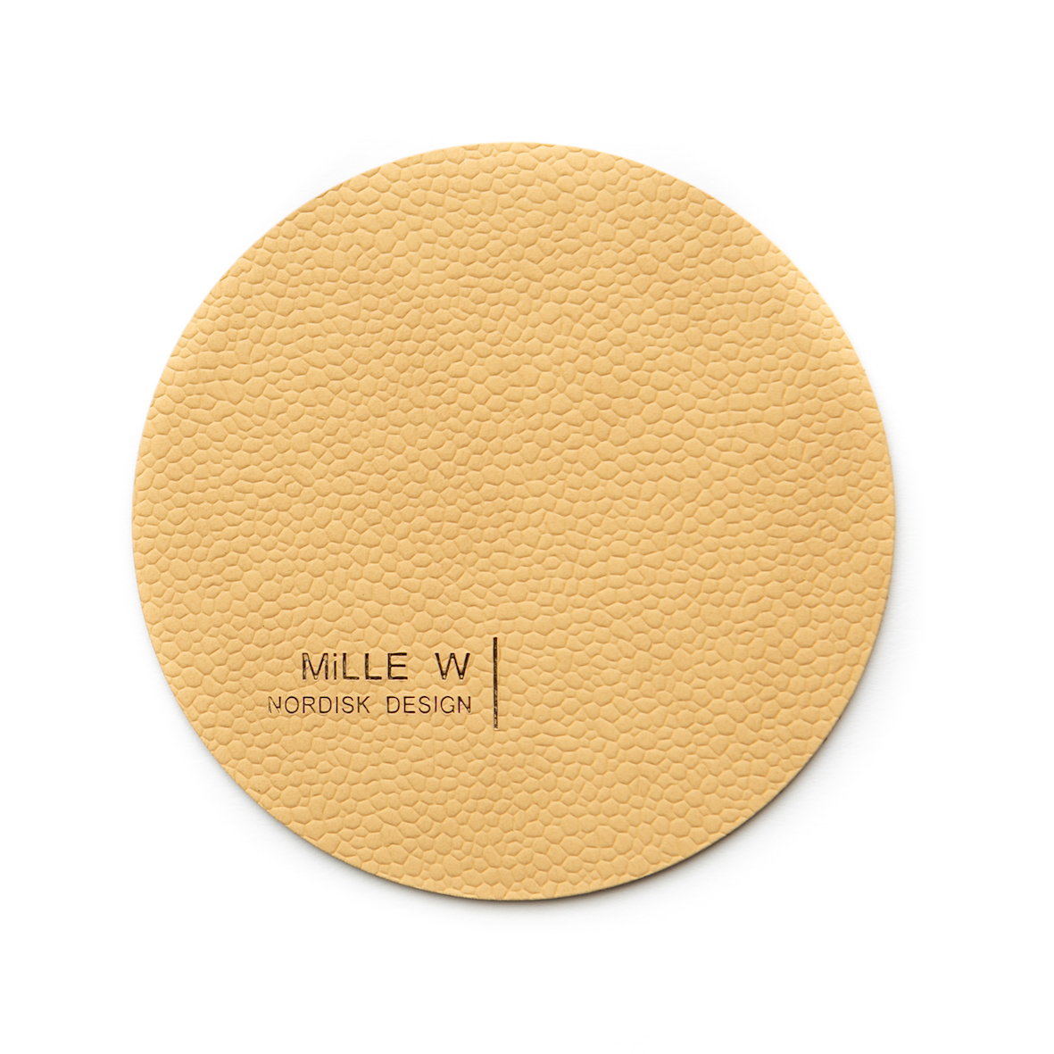 Glass coaster Round Beige