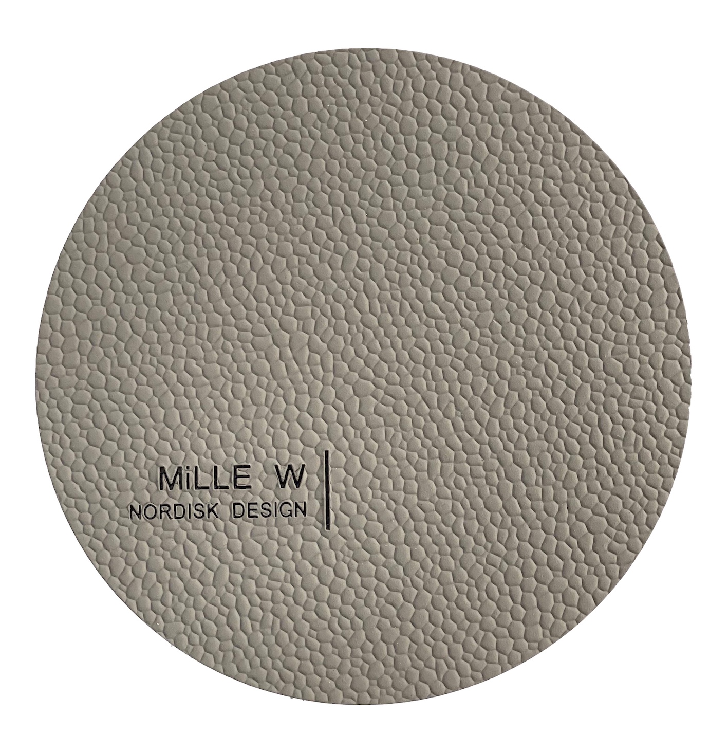 Glasunderlägg round Grey