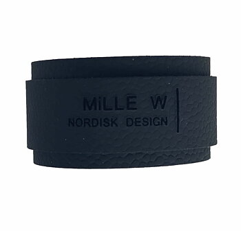 Mille W Napkin rings, Black