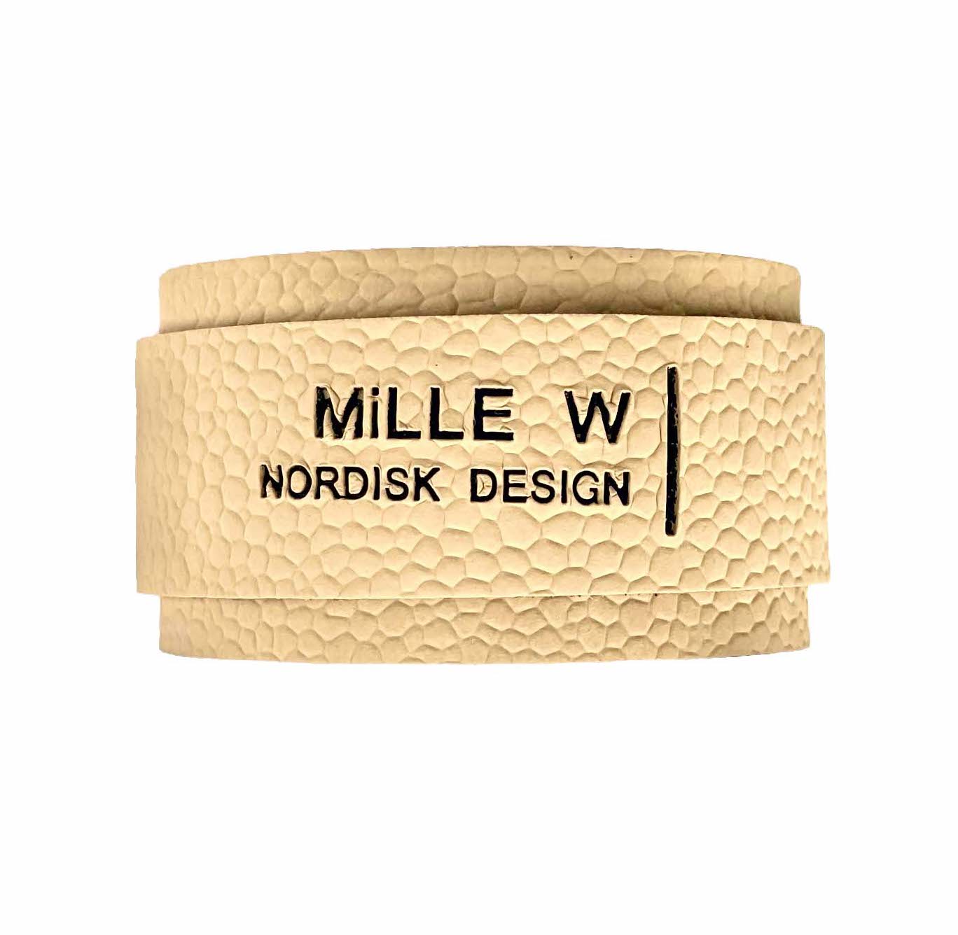 Mille W Servettringar, Beige