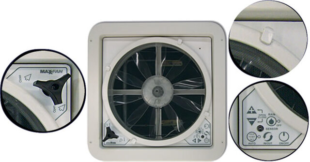 MaxxFan Deluxe White 40x40 - 4