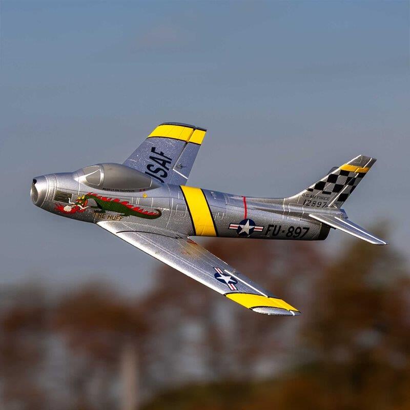 E-flite UMX F-86 Sabre 30mm EDF Jet BNF Basic with AS3X and SAFE Select - 3