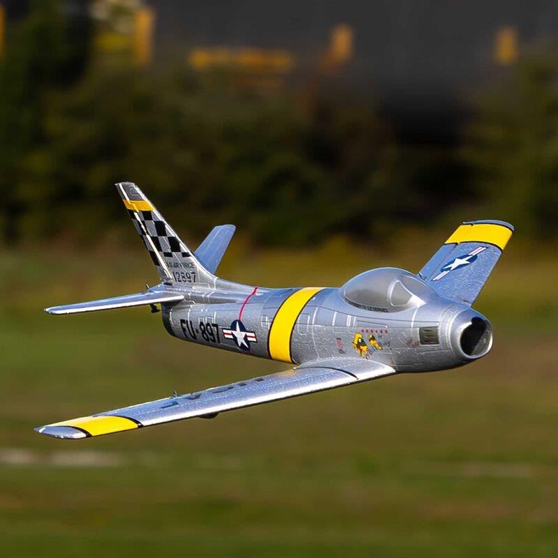 E-flite UMX F-86 Sabre 30mm EDF Jet BNF Basic with AS3X and SAFE Select - 29