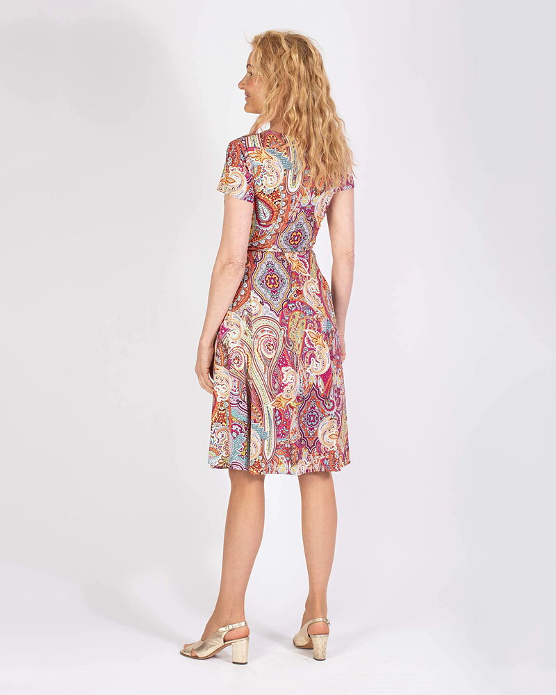 Klänning Marguerite Orange paisley