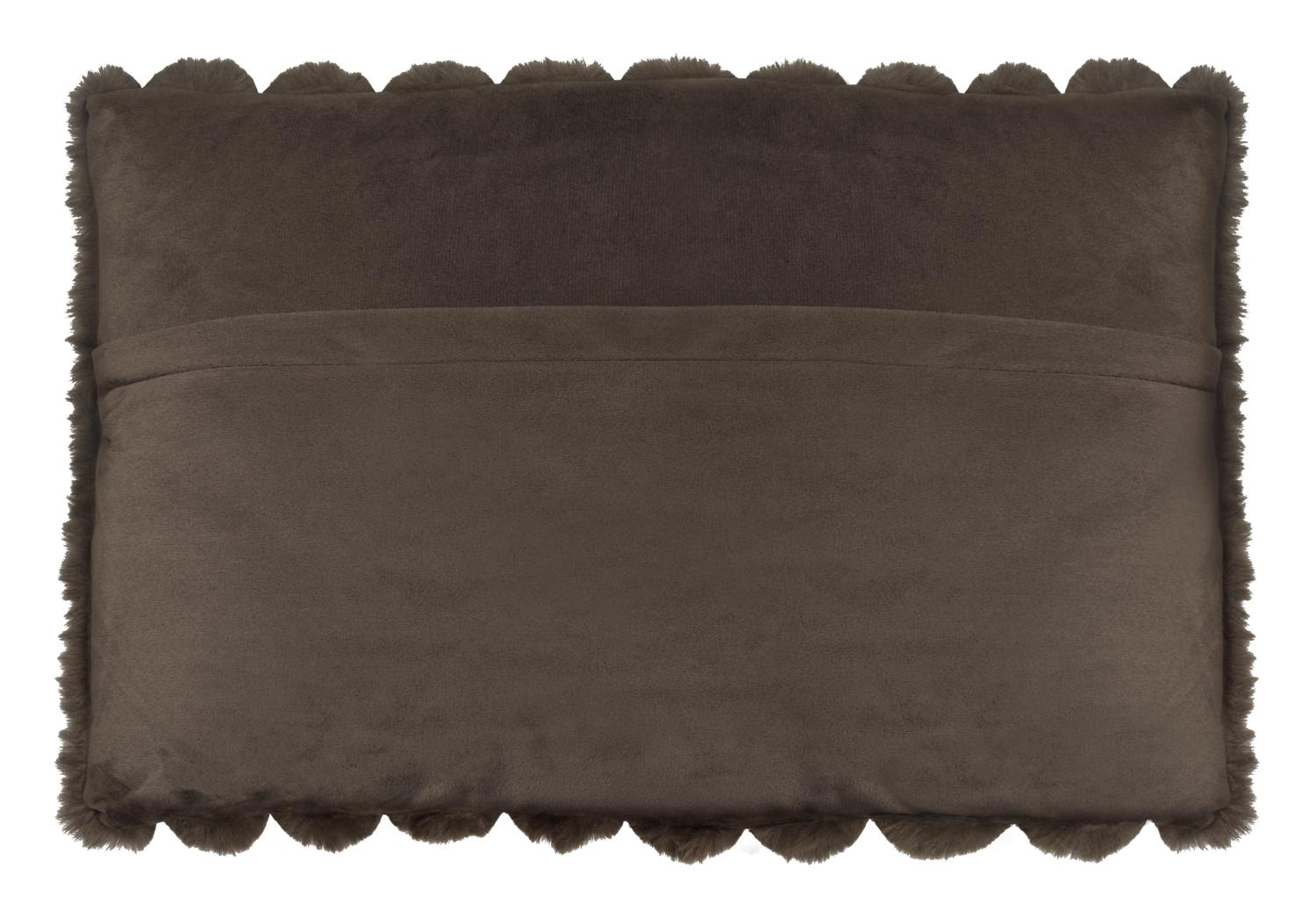 Wave Cushion L - Darkbrown - 2