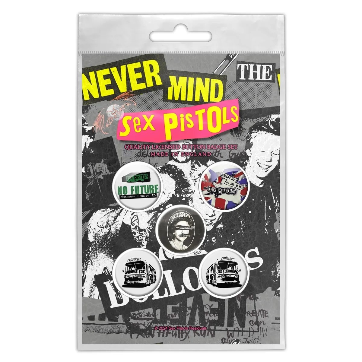 The Sex Pistols Button Badge Pack: Never Mind The B****