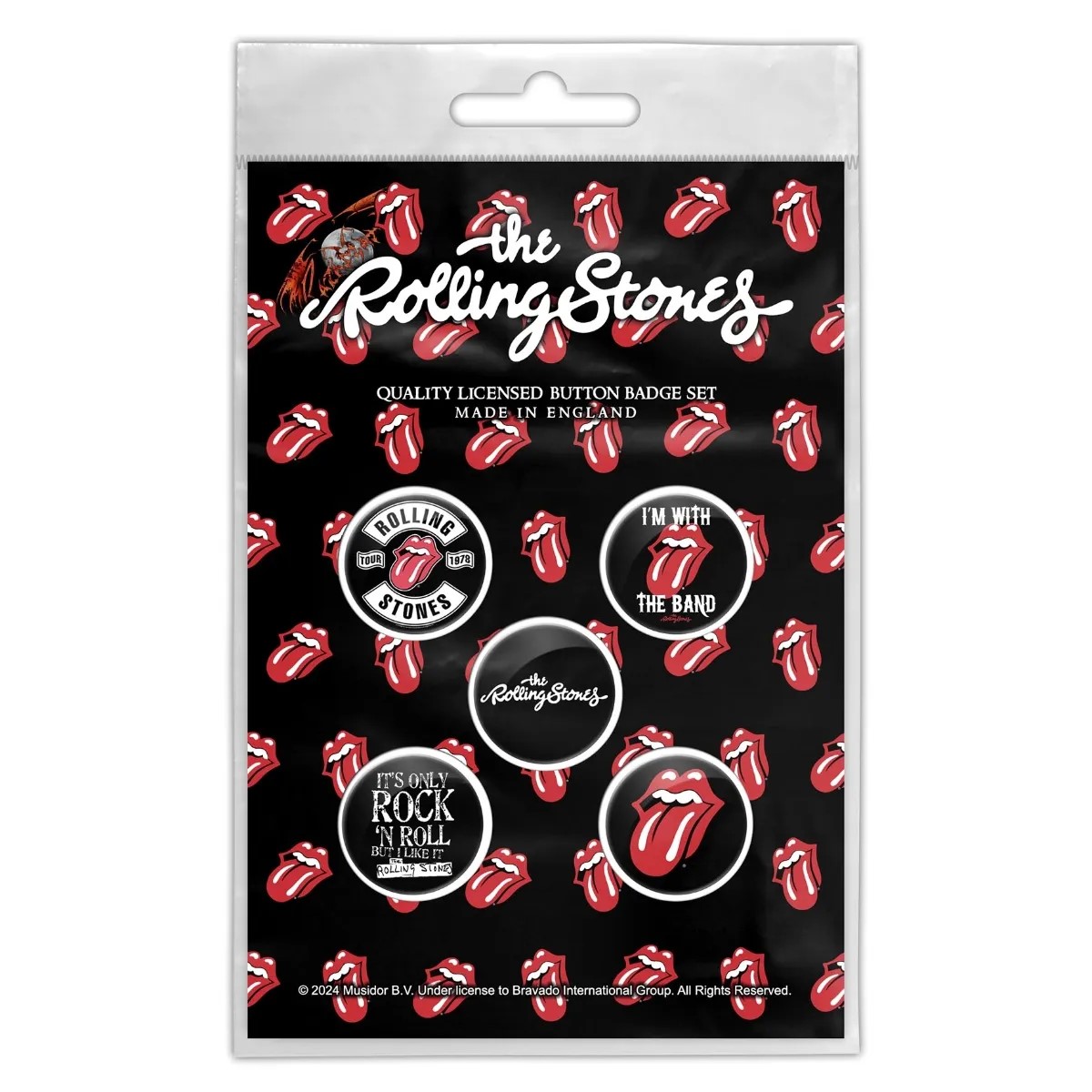 The Rolling Stones Button Badge Pack: Tongue