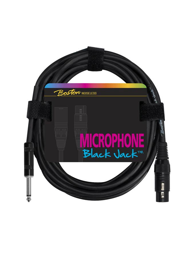 Boston Black Jack Microphone Cable XLR (f) - Tele 5.0m