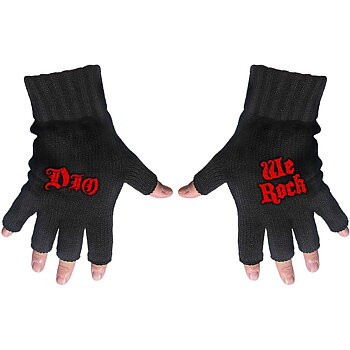 DIO UNISEX FINGERLESS GLOVES - WE ROCK