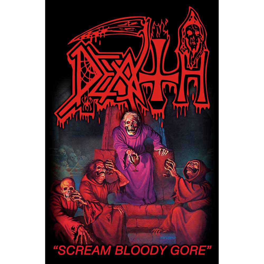 DEATH TEXTILE POSTER - SCREAM BLOODY GORE