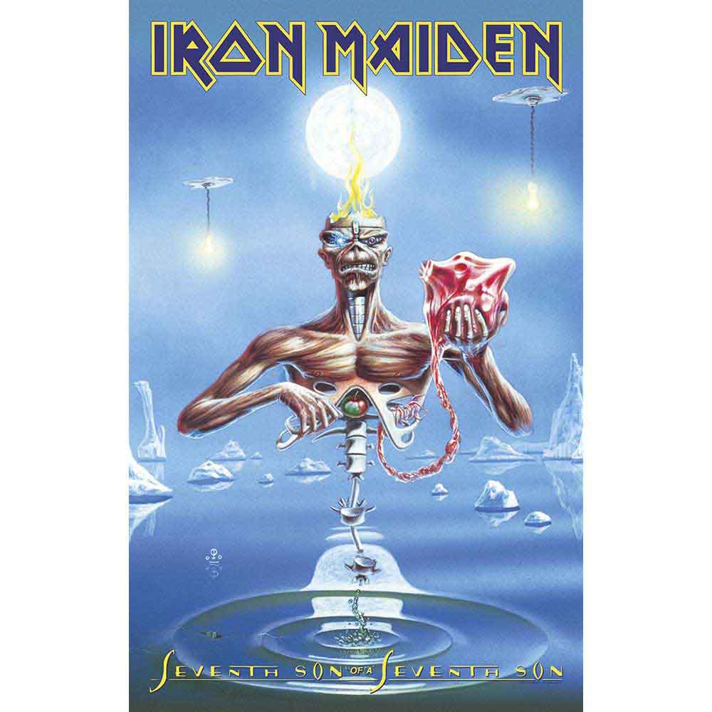 IRON MAIDEN TEXTILE POSTER - SEVENTH SON