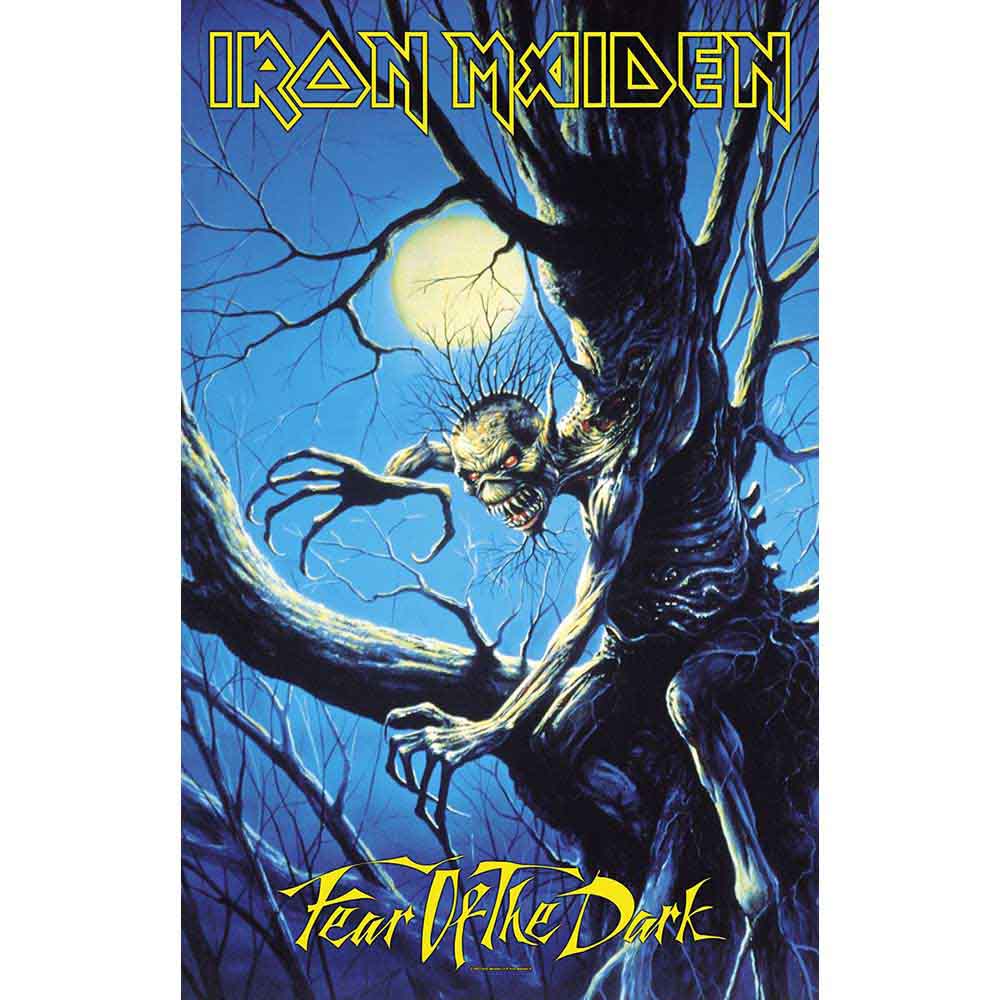 IRON MAIDEN TEXTILE POSTER - FEAR OF THE DARK