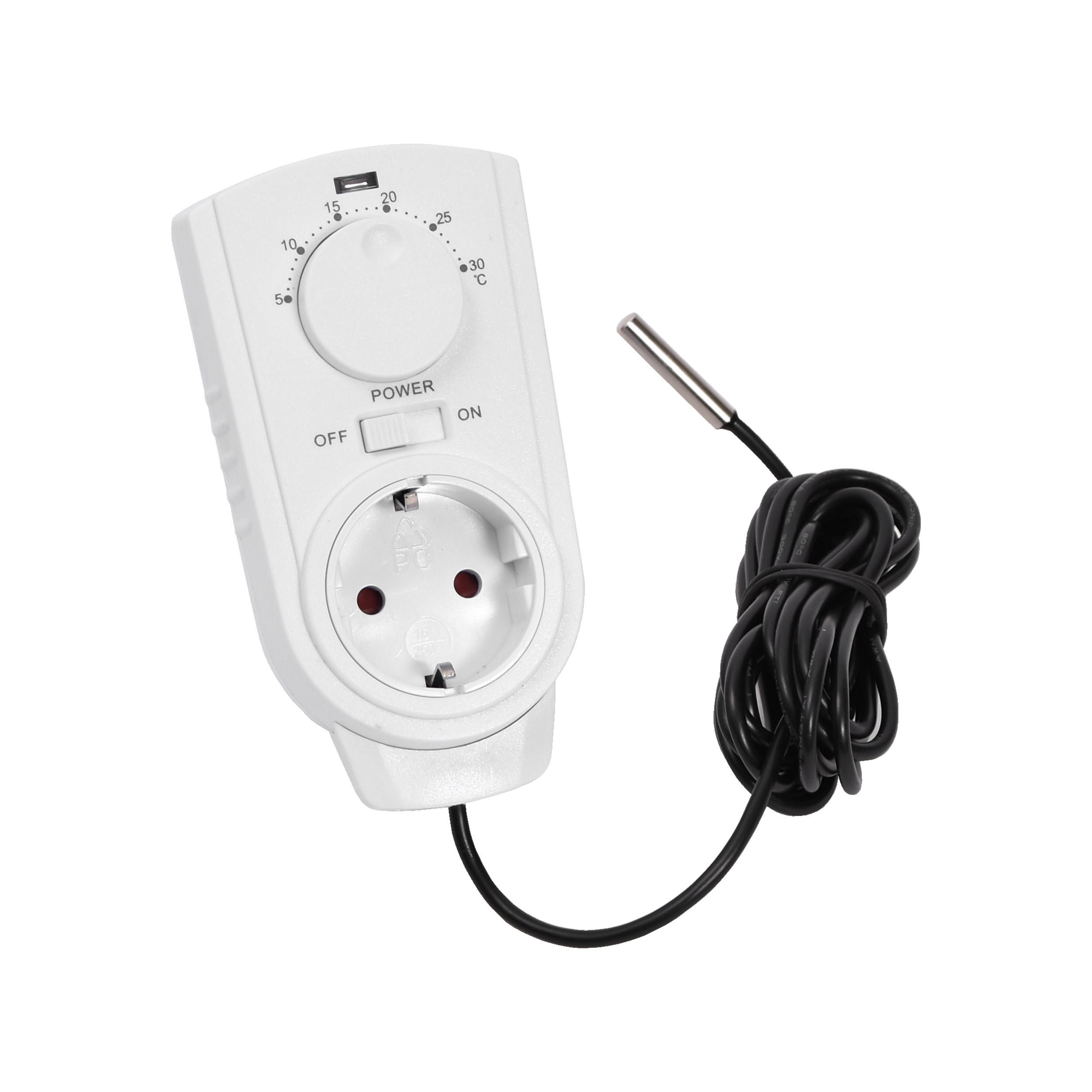 Termostat med 3 m sensor - 2