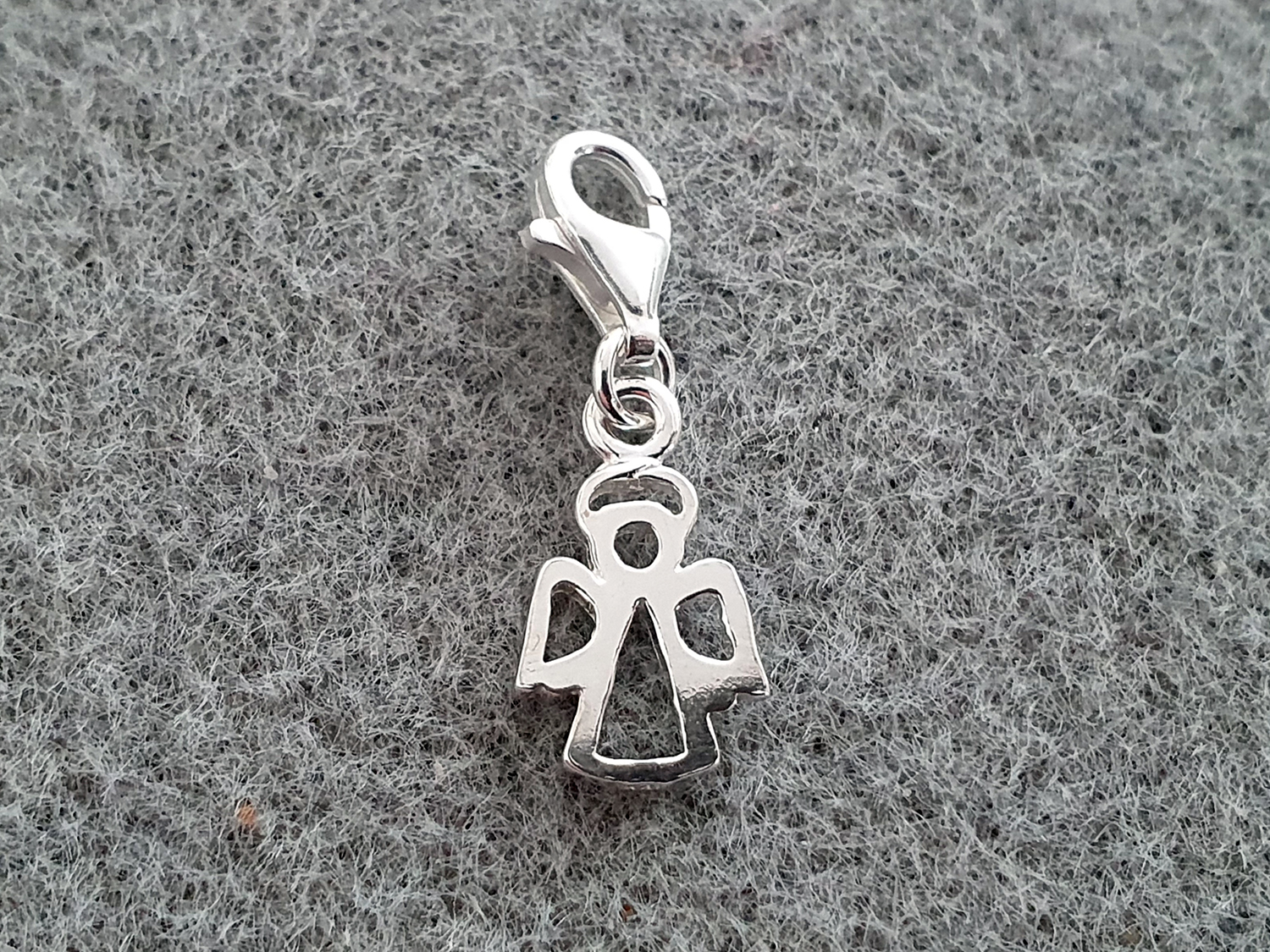 Berlock ängel platt hänge 925-silver