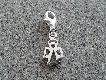 Berlock ängel platt hänge 925-silver