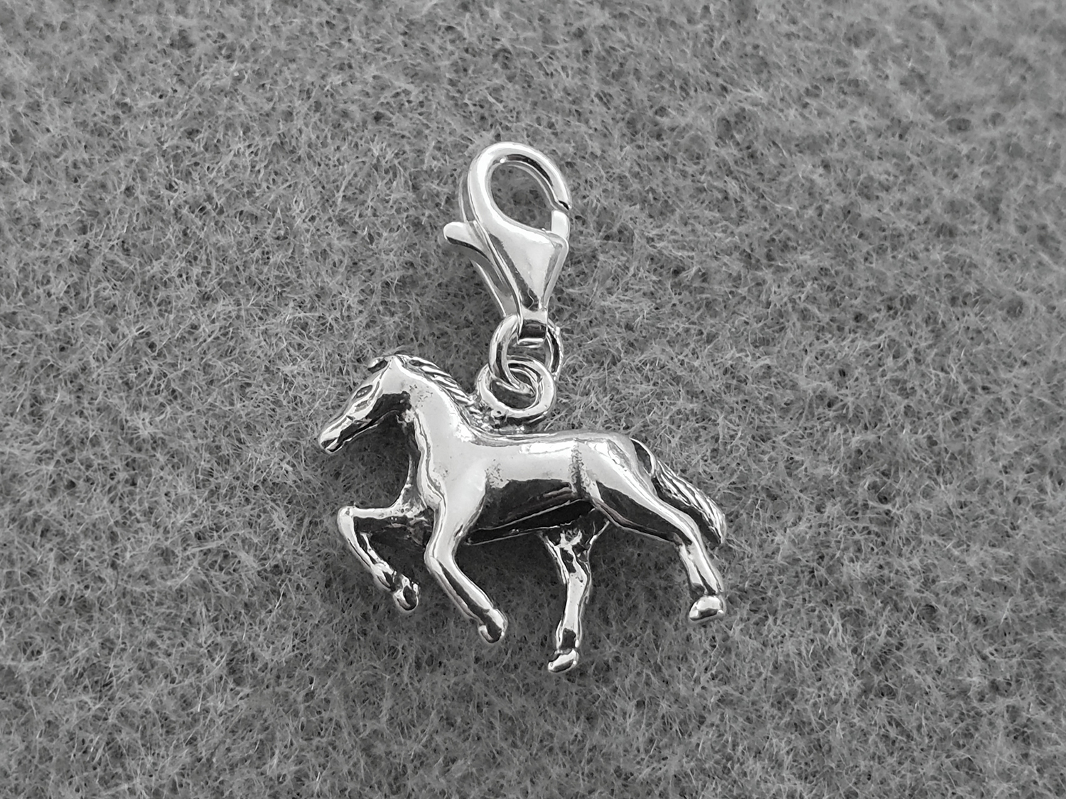 Charm horse pendant 925-silver