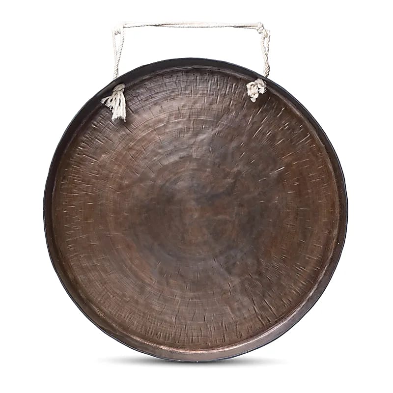 Nepalesisk gong Buddha Shakyamuni graverad 60 cm - 2