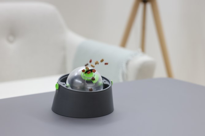 Kerbl 3-in-1 Multi Feeder Food Bowl - Anthracite / Green