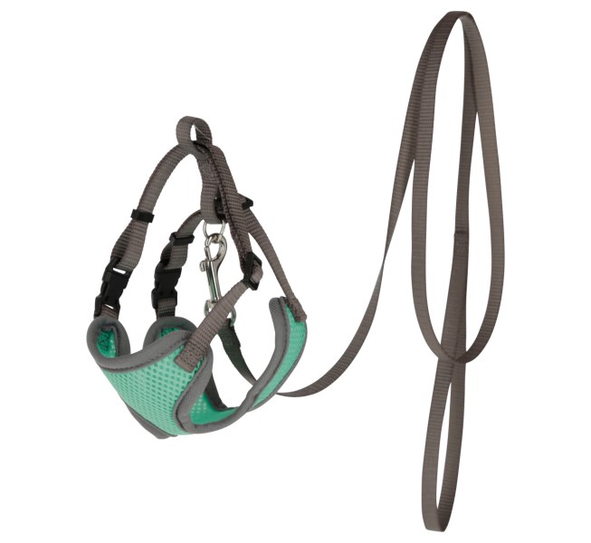 Kerbl Kattsele i Mesh - Turkos